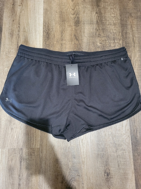 Under Armour Women's Black Mesh Running Shorts - Picture 4 of 13